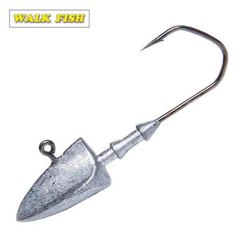 Walk Fish 5Pcs/Lot Head Hooks 3.5g 5g 7g 10g 14g 20g Lead Head Hook Lure Hook Jig Head Multicolor Fishing Tackle Hooks HH021 ► Photo 1/6