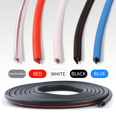 5M Car Door Edge Rubber Scratch Protector Strips Car Styling Mouldings Protection Side Doors Moldings Adhesive Scratch Protector ► Photo 1/6