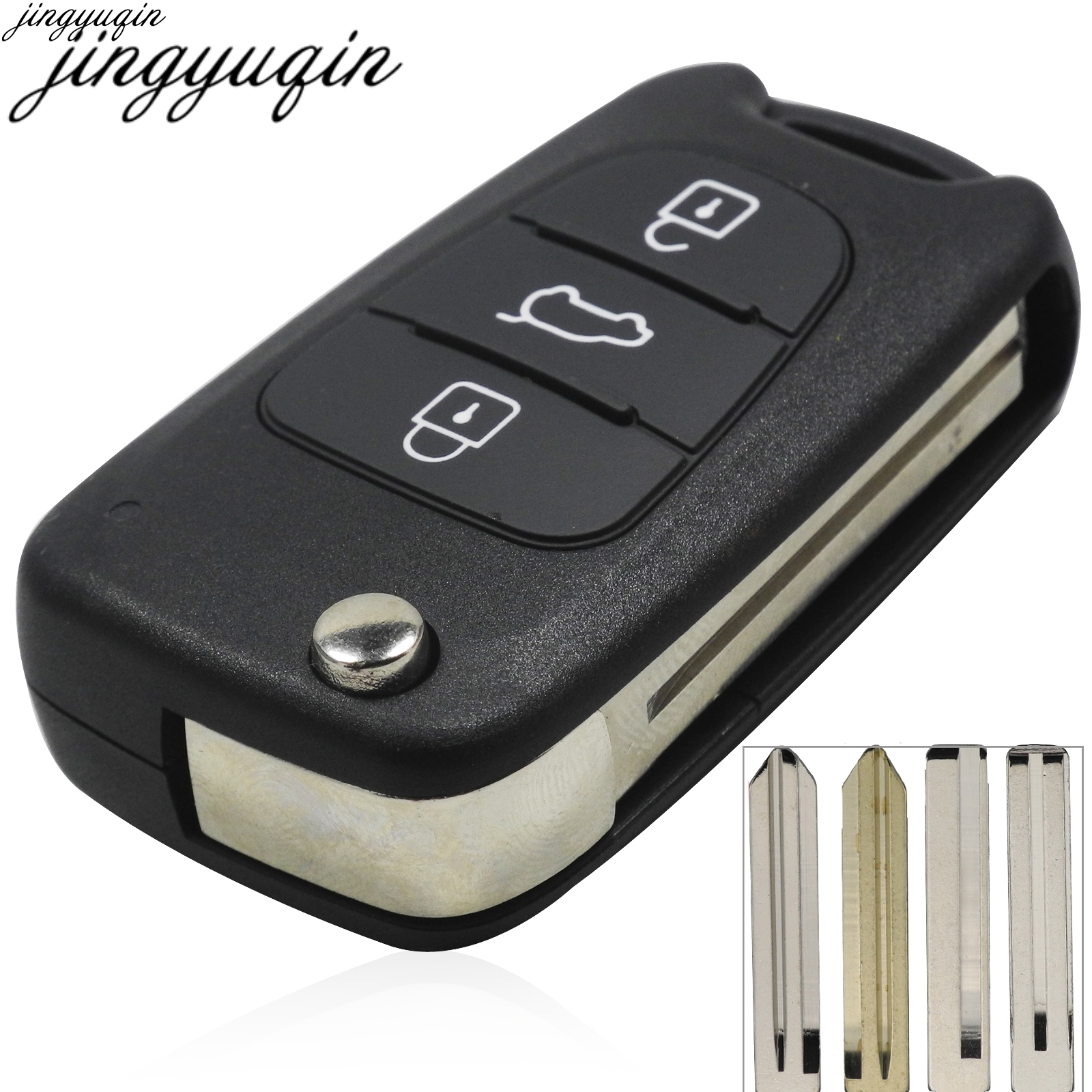 3 Button Flip Remote Case Folding Key Shell For Kia Sorento Sportage Cerato Rio