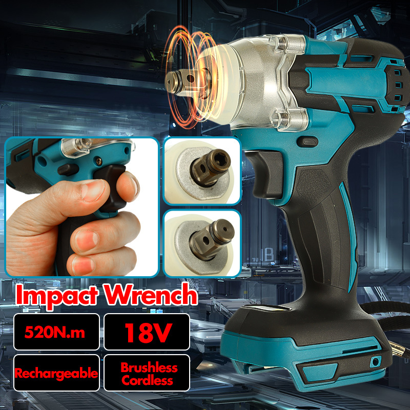 18V 1/2" 520Nm Impact Wrench Brushless Cordless Drill For Makita~Battery DTW285Z
