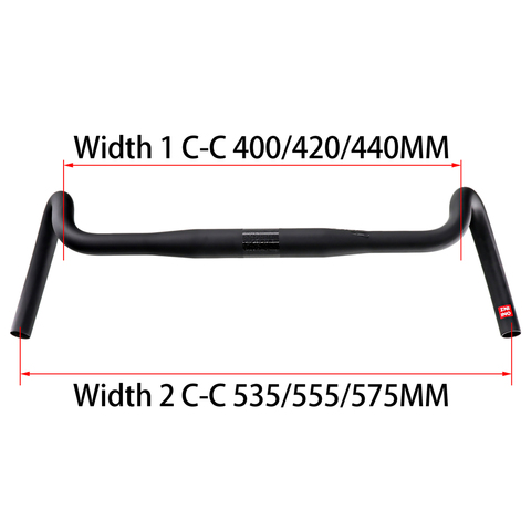 2022 new Carbon Gravel handlebar Big Flare Bar ZNIINO Road Bike handlebars 400/420/440mm carbon fiber bicycle handlebar ► Photo 1/6