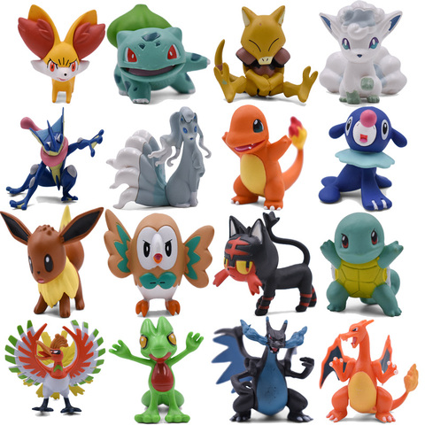 4-9CM Eevee Charmander Mega Charizard X&Y Bulbasaur Alola Vulpix Ninetales Greninja Squirtle Abra Ho-Oh Anime Action Toy Figures ► Photo 1/6