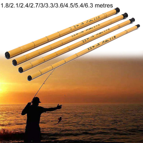 Ultrashort Mini Portable1.8-6.3M Stream Fishing Rod Hard Glass Fiber Telescopic Fishing Rod Ultra Light Carp Fishing Pole ► Photo 1/6