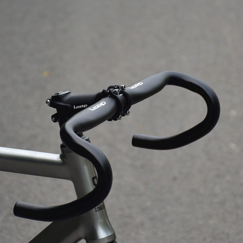 Legend Aluminium alloy Bicycle Handlebar Racing Bike Drop Bar 31.8mm x 420mm Black For 700c Fixed Gear Road Touring Bike ► Photo 1/1