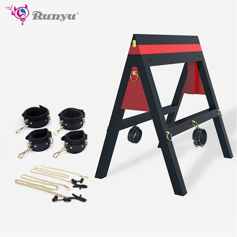 Runyu SM Sex Furniture Aid Stool Position Prop Erotic Toy Chair Game Paly BDSM Couple Sex Game Sex Horse Chair Sex Shop ► Photo 1/6