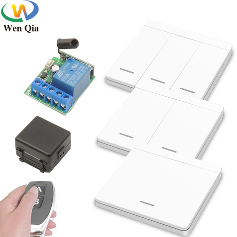 433MHz Wireless Remote Control Switch DC 12V 10A Receiver Smart Wall Switch Universal Transmitter For Electromagnetic Door Light ► Photo 1/6