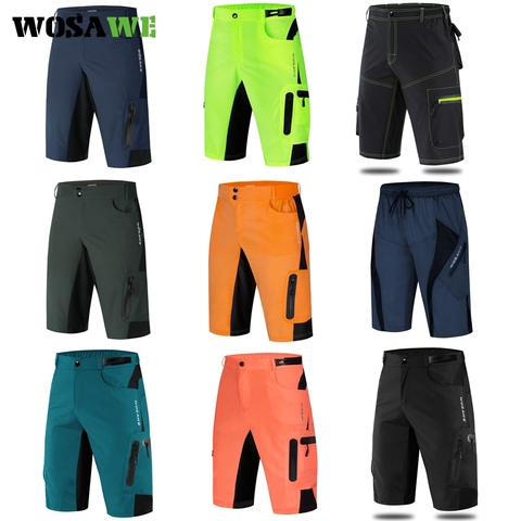 WOSAWE 2022 Top Quality Men Breathable MTB Cycling Shorts Mountain Bike Loose Outdoor Downhill Shorts Water Resistant Bermuda ► Photo 1/6