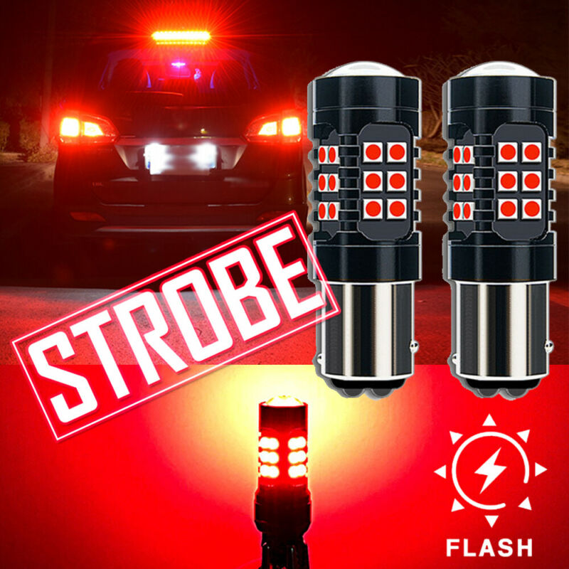 1157 LED Strobe Flashing 3 Times Stop Bulbs Tail Blinking Light Turn Signal Lamp High Quality Lights ► Photo 1/6