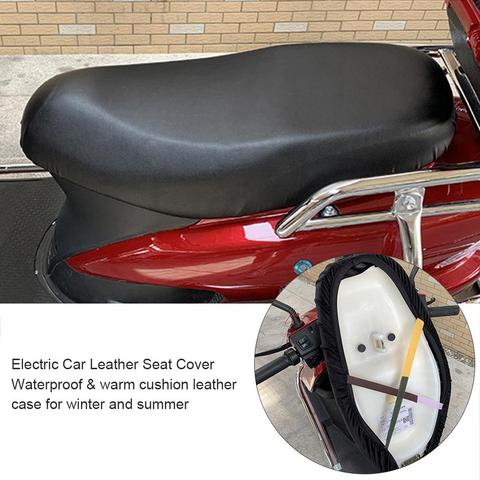 Motorcycle Electric Bike Seat Cover Leather Warm Velvet Waterproof Dust UV  Protector Durable Black Electric Bike Cushion Cover - Price history &  Review, AliExpress Seller - Automobile-Parts Store