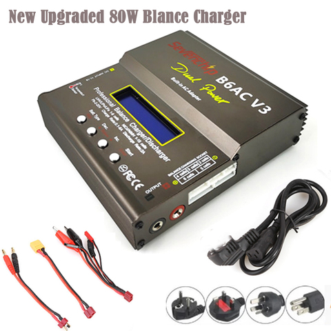 2022 New 80W imax B6AC V3 Smart Digital Balance Charger For RC Helicopter Re-peak NiMH NiCD LiHV NiCd PB Li-ion Battery Charger ► Photo 1/6