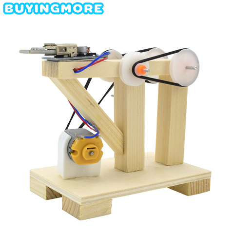 DIY Assemble Toys Manual Generator Model Kits Wood Educational Toys for Kids Invention Science Physic Experiment Dynamo Toy Gift ► Photo 1/6