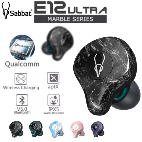 Sabbat E12 Ultra TWS Qualcomm Bluetooth 5.0 Aptx Earphone Wireless Earphones Sports HiFi Stereo Earbuds Noise Reduction Headset ► Photo 1/6