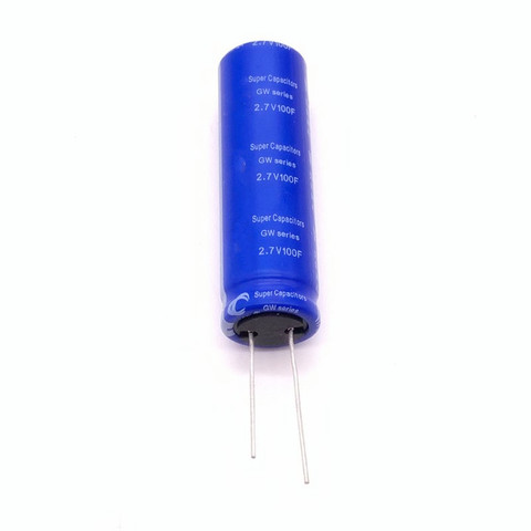 Super Farad Capacitor 2.7V 100F 18*60mm High Frequency Low ESR 2.7V100F Super Capacitor for Car Stereo Speaker Battery Dropship ► Photo 1/6