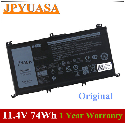 7XINbox 11.1V 74Wh Original 357F9 Laptop Battery For Dell  Inspiron 15 7559 7000 INS15PD-1548B INS15PD-1748B INS15PD-1848B ► Photo 1/3