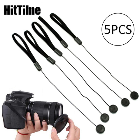 HitTime 5Pcs Camera Lens Cover Cap Holder Strap Lanyard Rope Anti-lost String Nylon Straps For Canon Nikon Sony Olympus Fujifilm ► Photo 1/6