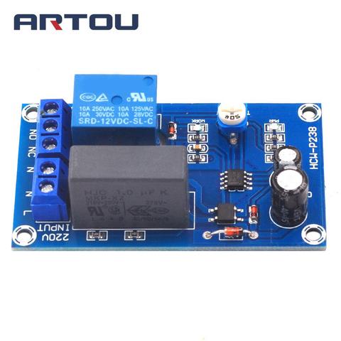 AC 220V Timer Relay Delay Switch Module Input/Output Delay Off Switch Module Adjustable Timing Turn Off Board rele temporizador ► Photo 1/4