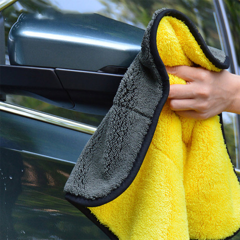 Auto Care Wash Tools 800gsm Polishes Paint Cleaner Thick Plush Microfiber Car Cleaning Microfibre Wax Polishing Detailing Towels ► Photo 1/6