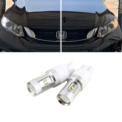 2PCs 30W LED W21/5W T20 7443 Canbus No Error Led DRL For Honda Civic 9th. Gen. Sedan (2015) ► Photo 1/1