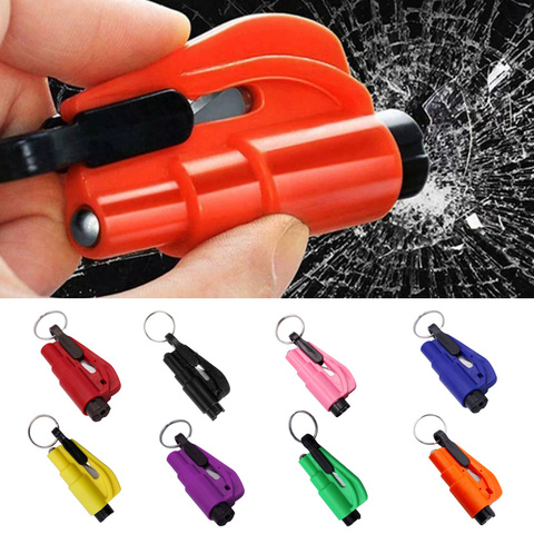 Portable Car Safety Hammer Spring Type Escape Hammer Window Breaker Punch  Seat Belt Cutter Hammer Key Chain - Price history & Review, AliExpress  Seller - SMAUTOP Official Store