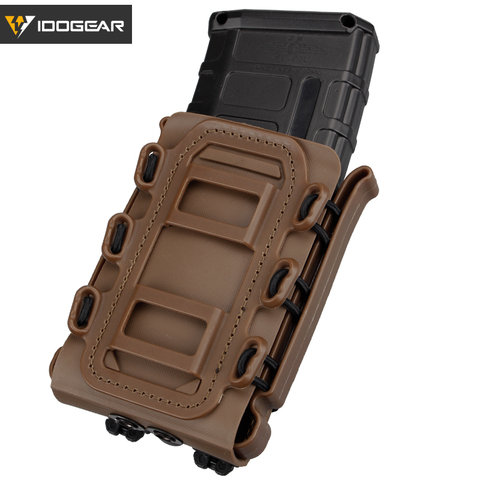 IDOGEAR 5.56mm 7.62mm Fast Mag Pouch Tactical Magazine Pouches Molle Belt Fast Attach Carrier Soft Shell Rifle Mag Carrier ► Photo 1/6