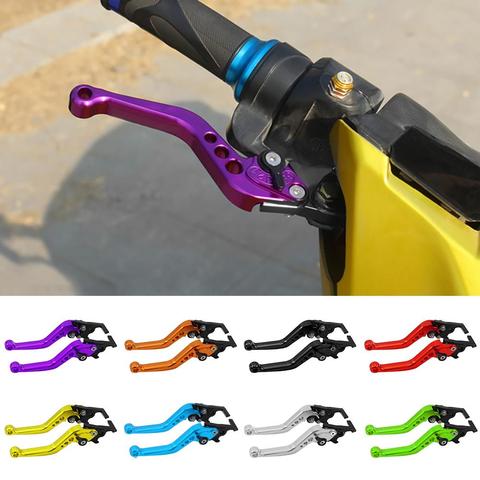 1 Pair Motorcycle Motorbike CNC Metal Adjustable Hand Lever Brake Handle Grip Motorcycle Brake Handle ► Photo 1/6