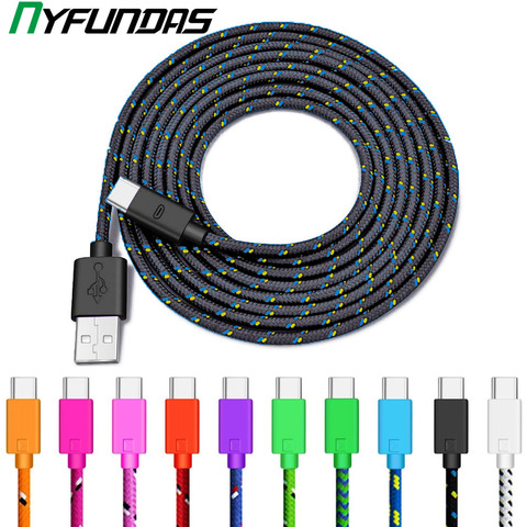 USB Type C Cable 3m 2m 1M 0.5m Fast Charging Data Cable for Samsung S10 S9 Note 9 oneplus 7 xiaomi mi9 Honor LG Sony Type-c USB ► Photo 1/6