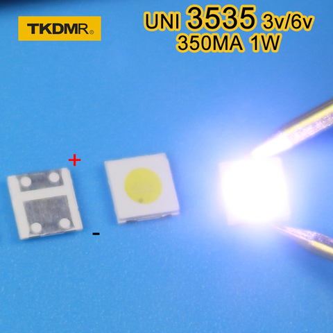 TKDMR 50pcs 2W 6V 3535 TV Backlight LED SMD Diodes Cool White LCD TV Backlight Televisao TV Backlit Diod Lamp Repair Application ► Photo 1/6