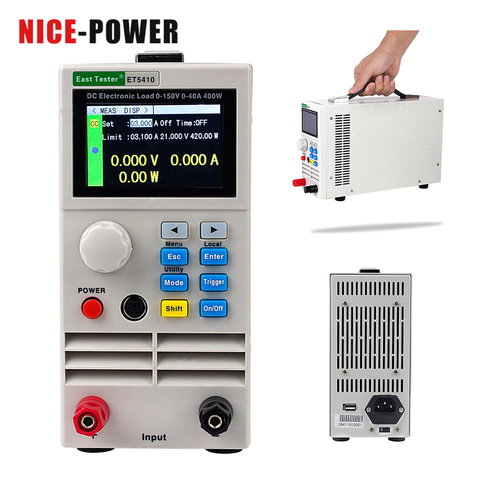 ET5420 ET5410 Electrical Load 150V 40A/15A 400W Professional Programmable Digital DC Load Electronic Battery Tester Load Meter ► Photo 1/6