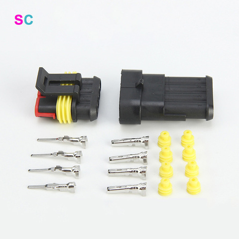 2-5 Sets HID Waterproof Connector Plug 1/2/3/4/5/6 Pins IP68 12A AMP Super Seal Automotive Electrical Wire Terminal Truck Car ► Photo 1/6