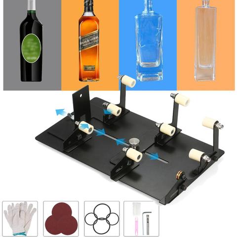 DIY Glass Bottle Cutter Tool Square Round Wine Beer Glass Sculptures Cutter Machine for Beer Glass Cutting Bottles Holder ► Photo 1/6