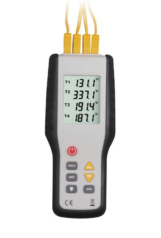 HT-9815 Digital K type Thermocouple Thermometer  4 channel  industrial temperature test thermocouple probe sensor -200C--1372C ► Photo 1/6