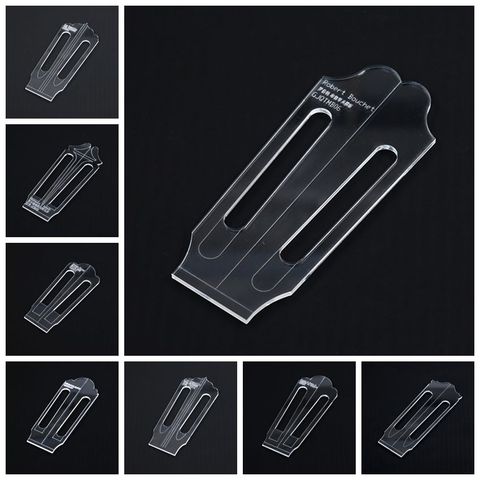 Famous Classical Guitar Head Template Shape Chord Knob Hole Site Making Tools Transparent Acrylic Template Guitar Making Mold ► Photo 1/6