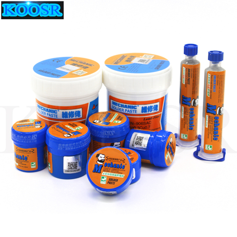 MECHANIC Low temperature Lead-free BGA Solder Flux Paste Soldering Tin Cream SMT Solder Paste B30  B80 WQ50 WQ80 For PCB IC SMT ► Photo 1/6