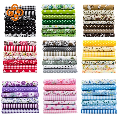 24*25Cm Or 10*10Cm Cotton Fabric Printed Cloth Sewing Quilting Fabrics For Patchwork Needlework DIY Handmade Accessories T7866 ► Photo 1/5