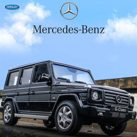 WELLY  1:24 Mercedes-Benz G-Class SUV   car alloy car model simulation car decoration collection gift toy Die casting model boy ► Photo 1/6