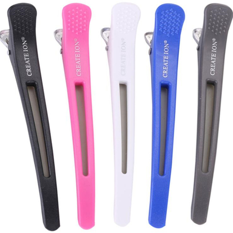 6Pcs Alligator Hair Clips Pro Salon Hairdressing Clamps Clips Rubber Hair Sectioning Clip Crocodile Hairpin Styling Accessories ► Photo 1/1