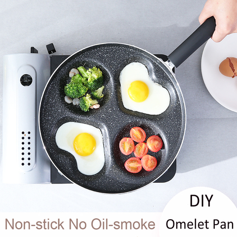 New Non-stick Omelet Pan for Eggs Cake Ham Frying Pans No Oil-smoke Grill Pan Cooking Pot Kitchenware Tools ► Photo 1/6