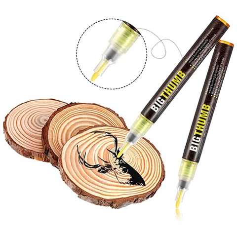 Wood Burning Pen Scorch Burned Marker Pyrography Pens for DIY Projects Fine Tip Tool Easy Use and Safe ► Photo 1/6