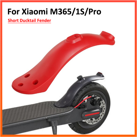 Short Ducktail Fender for Xiaomi M365/Pro Electric Scooter Rear Mudguard Rear Fender with Tail light Mijia M365 Parts ► Photo 1/6