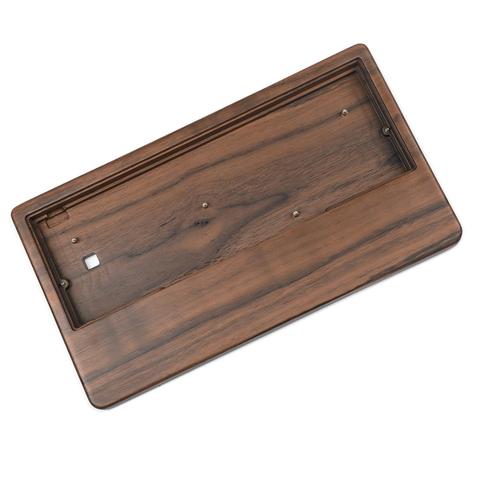 GH60 Bamboo Walnut Wooden Case Wrist Rest 2 in 1 For 60% Mini Mechanical Gaming Keyboard Compatible Pok3r DZ60 YD60MQ XD64 ► Photo 1/6