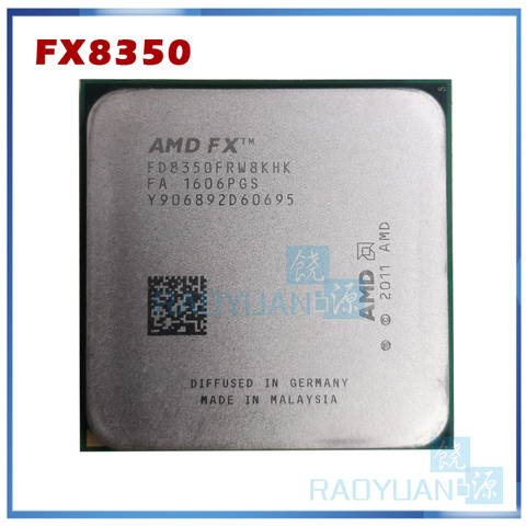 AMD FX-Series FX-8350 FX 8350 4.0G Eight-Core CPU Processor 125W FD8350FRW8KHK Socket AM3+ ► Photo 1/1