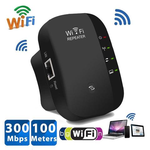 Wireless WiFi Repeater Wifi Extender 300Mbps Wi-Fi Amplifier 802.11N/B/G Booster Repetidor Wi fi Reapeter Access Point ► Photo 1/6