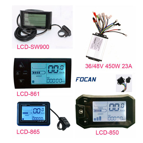 Electric Bike Bicycle Speedmeter Backlight Mountain Road Bike Odometer 36/48V 450W 500W 25A ► Photo 1/1