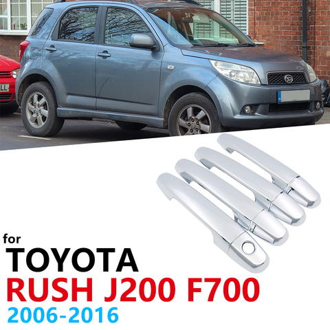 Chrome Side Door Handles Cover Trim for Toyota Rush Daihatsu Terios Be‣go Terios Eco Terios Wild Perodua Nautica 2004~2009 car ► Photo 1/6