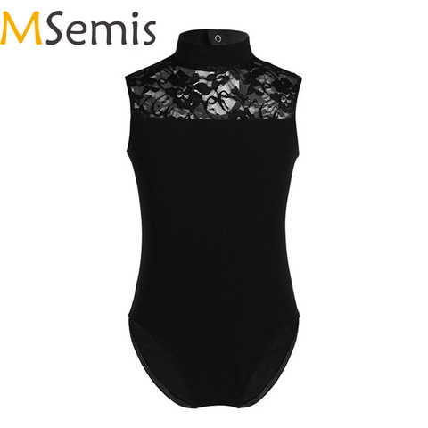 Kids Teen Ballet Gymnastics Leotard for Girls Ballet Leotard Bailerina Bodysuit Dancewear Lace Back Dance Costumes ► Photo 1/6