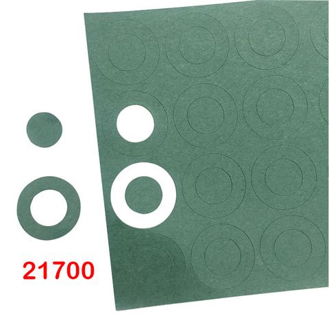 60pcs 21700 0.15MM Battery Insulation Gasket Barley Paper Battery Pack Cell Insulating Patch Electrode Green Insulated Pads ► Photo 1/2