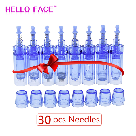 Mesotherapy Needles 30PCS Derma Pen Micro Needle Cartridge 9 12 36 42 pin Nano Needles Tips For Dr Pen Ultima A1 Pen ► Photo 1/6