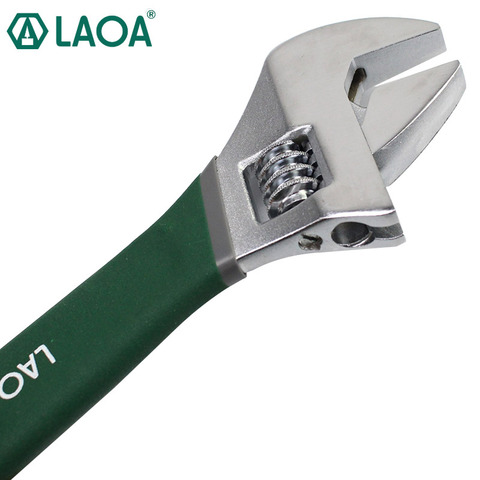 LAOA Anti-slide Universal Monkey Wrench Adjustable Spanner Adjust Wrenches With Scale Stainless steel Key Hand tools ► Photo 1/6
