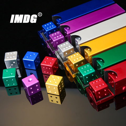 5pcs/pack New Colorful Aluminum Alloy Metal Dice 16mm Square Corner High Quality Boutique Game Dice ► Photo 1/6