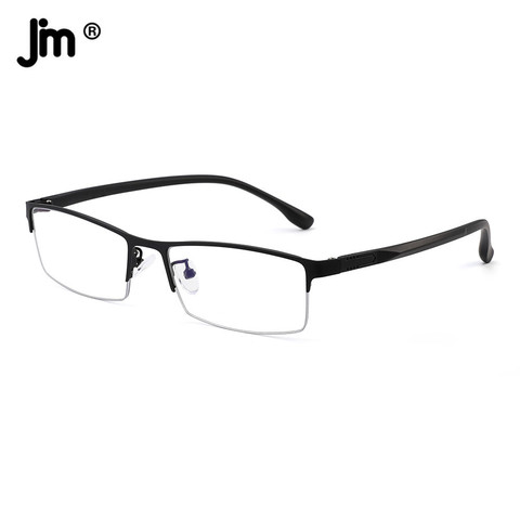 JM Men Women TR90 Elastic Computer Blue Light Glasses Frame Semi-Rimless Clear Anti Blue Light Glasses ► Photo 1/6